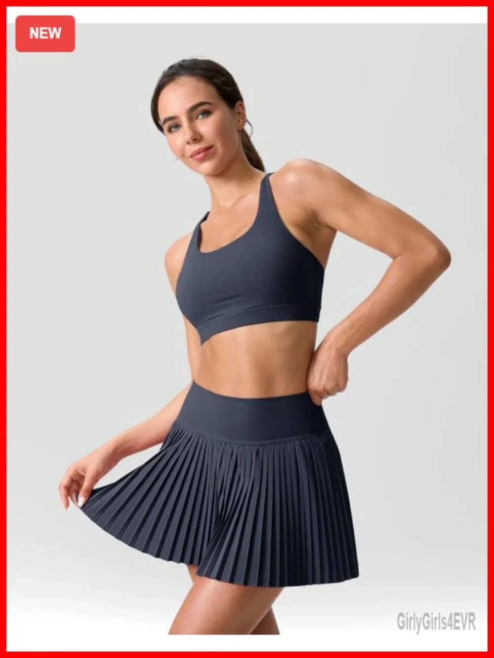 Pleated Tennis Skirt for Women with Pockets High Waisted Athletic Golf Skort